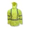 Radians Hi-Vis Rain Jacket, Ripstop waterproof polyester, Class 3 Type R, Hi-Vis Green, M RW12L-3ZGR-M - alternate 6